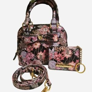 Betsey Johnson Crossbody Satchel Set with Wallet - Like NEW